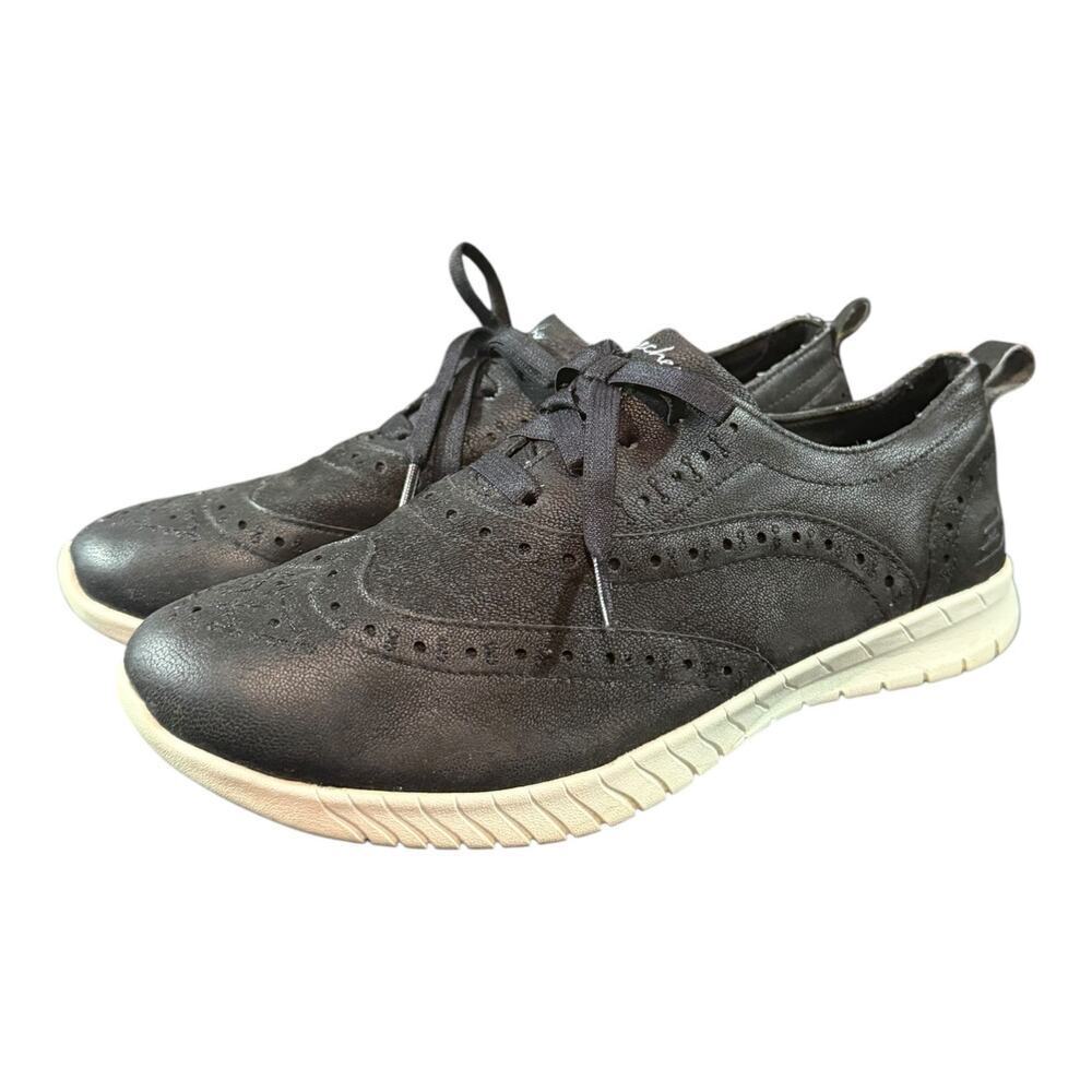 Skechers Shoes Women’s Size 8 Wave Lite Dearest Darling Wingtip Oxford Black